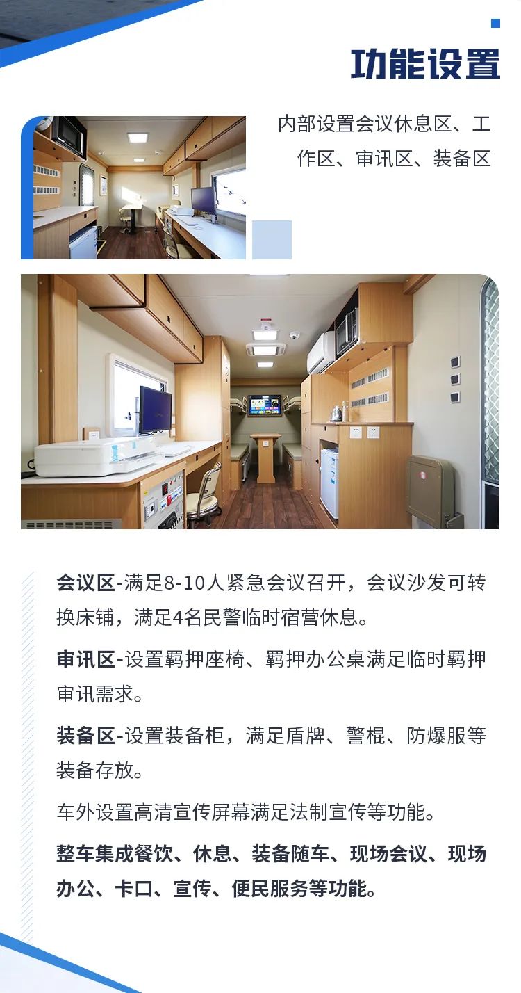 9888拉斯维加斯机动化警务方舱，助力警务保障新模式